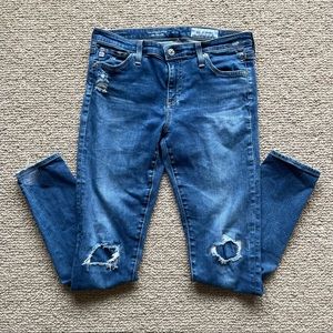 {AG} Super Skinny Ankle Jean